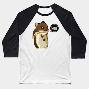 Nope Mouse Baseball T-Shirt